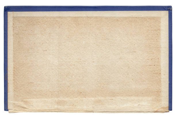 Antique paper with the effect of aging and stains, spread on two pages, copy space