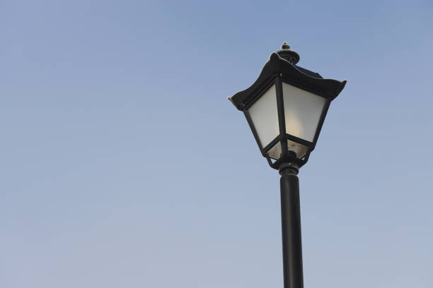 Street lamp on sky background