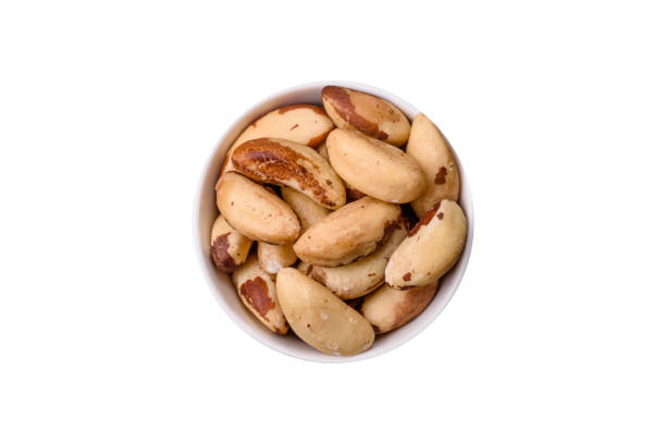istock Delicious nutritious brazil nuts in ceramic bowl 2192045022