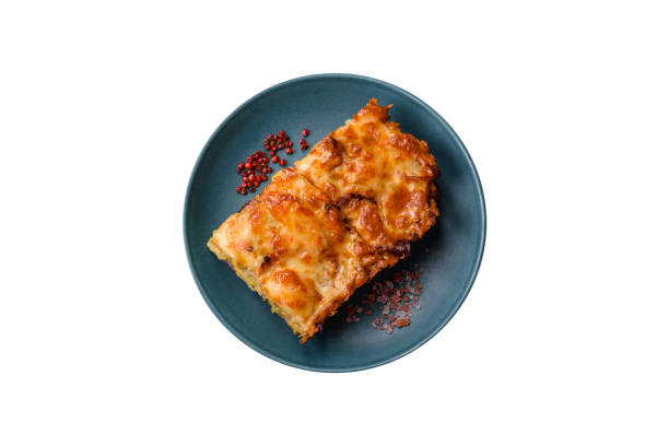istock Lasagna or pasta layered with meat, cheese, salt, spices and herbs 2192045048