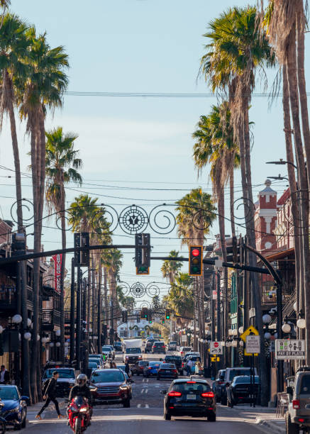 Ybor City, Tampa Bay, Florida, USA - Traffic and people on famous 7th Avenue in the Historic Ybor City.