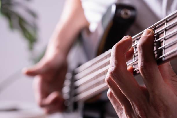 istock Slap on electric bass 2192048802
