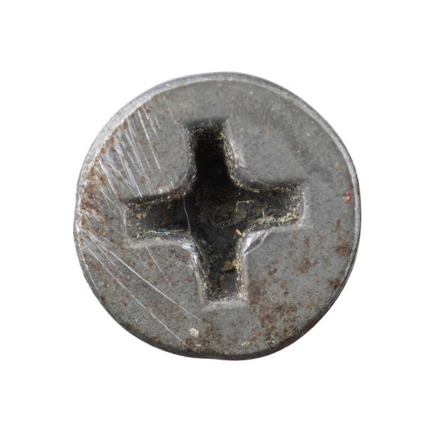 istock Old screw and nail heads. Top view on a transparent background 2192049848