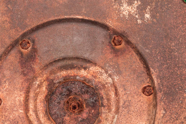 The texture of rusty old metal