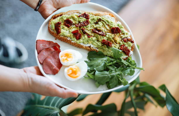 istock Healhy Breakfast Toast With Avocado, Egg 2192053744
