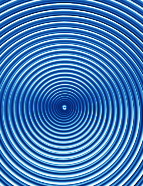 istock Abstract Curving Lines Modern Metallic Blue Background 2192055428