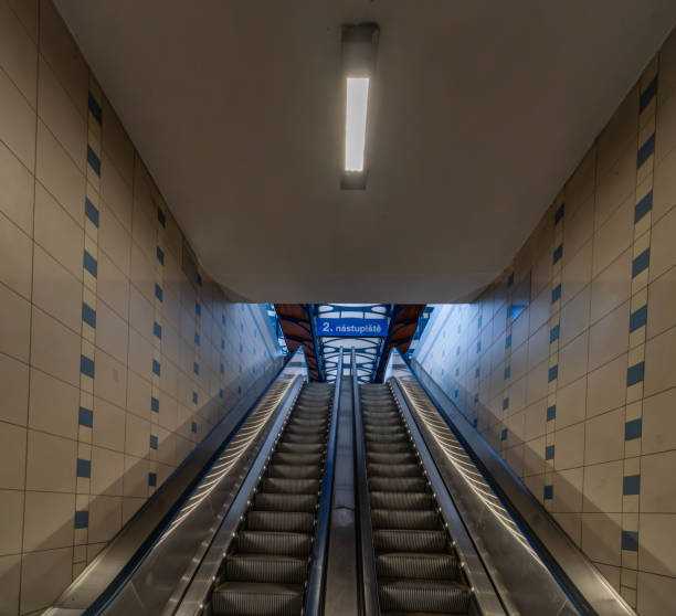 istock Escalator stairs in main train station in Usti nad Labem CZ 12 24 2024 2192055525