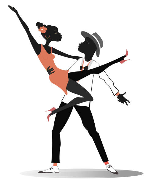 150+ African American Couple Dancing Illustrations - iStock