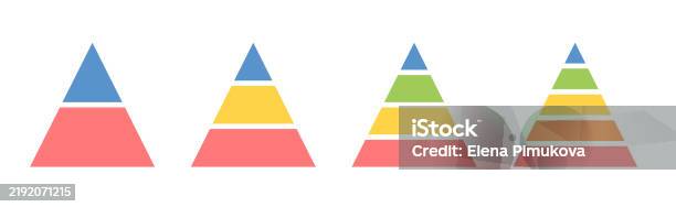 Levels Of Triangular Pyramid Half Triangle Pyramid Chart Maslow Layer ...