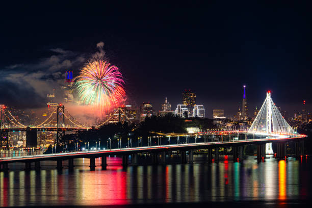 istock San Francisco Fireworks with cityscape in the back 2192074868