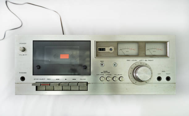 istock Professional Equipment Tape Deck for Cassette Tape with Multiple Controls 2192077898