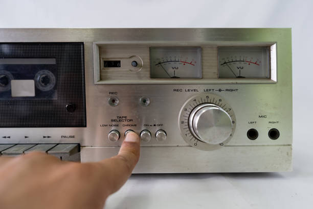 istock Professional Equipment Tape Deck for Cassette Tape with Multiple Controls 2192077912