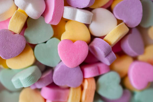 istock Colorful Valentine candy hearts 2192078735