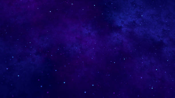 Galaxy Outer Space Starry Sky Abstract Nebula Navy Blue Purple Futuristic Background Star Field Pattern Starry Sky Milky Way Starburst Texture Digitally Generated Image Fractal Fine Art
