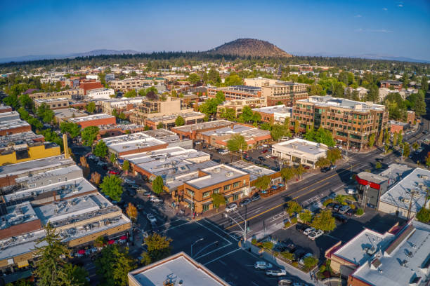 istock Aerial View of Downtown Bend, Oregon during Summer 2192082638