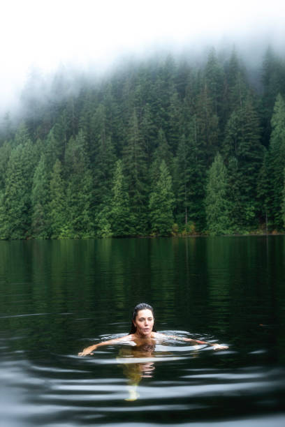 istock Polar plunge in a freezing cold lake, Vancouver 2192091598