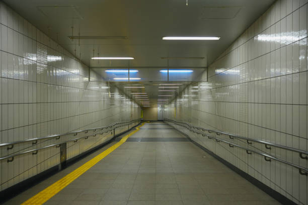 Tokyo, Japan - December 2, 2025: Underground street at dawn in Tokyo, Japan