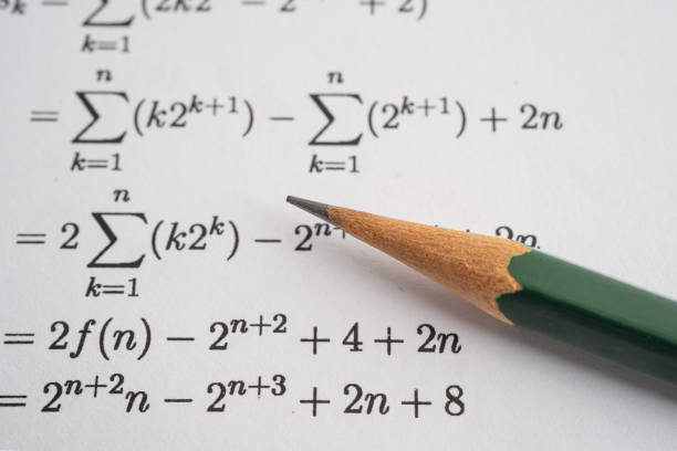 istock Pencil on mathematic formula exercise test paper in education school. 2192093633