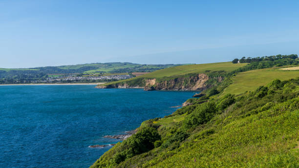 istock Channel coast and cliffs between Polkerris and Menabilly, Cornwall, England, UK 2192093796