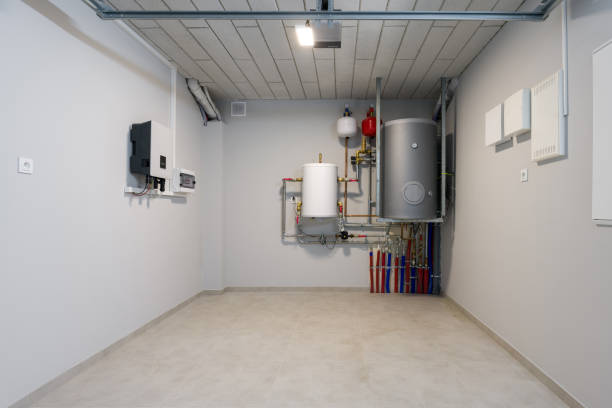 istock Utility Room, garage with Water Heaters and Electrical Components 2192093887