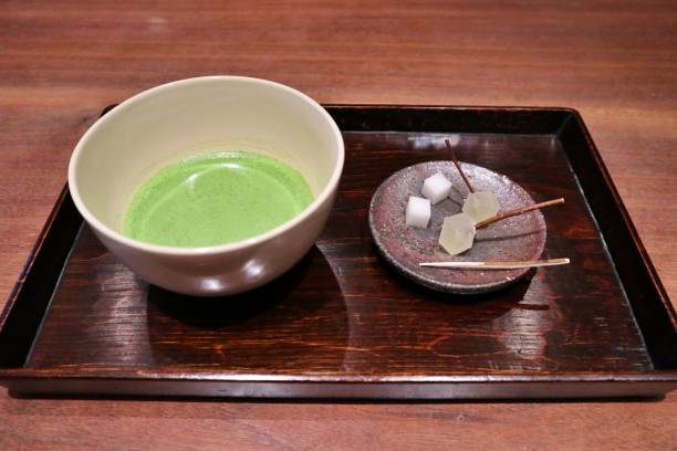 istock Matcha tea and wagashi (Japanese dessert) in Tokyo, Japan 2192094606