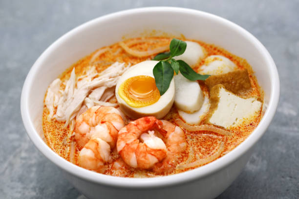 istock Laksa lemak is a noodle dish from Malaysia and Singapore. 2192104940