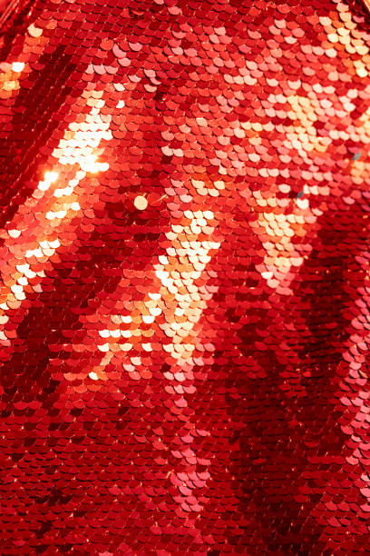 istock Shiny red sequined textile. Glamorous party or celebration background. 2192105816
