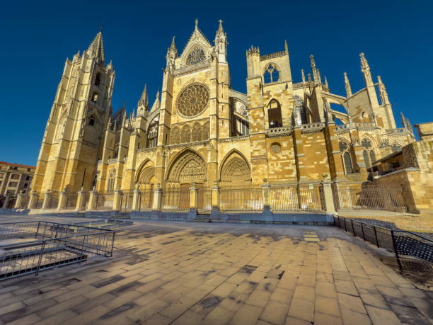istock Leon’s Cathedral Gothic facade, Leon - stock photo 2192106123
