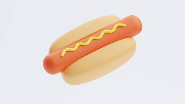istock Hotdog 3D Icon. Fast Food 3D Icon 2192111180