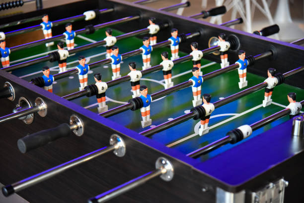 istock Classic Foosball Table Game With Players 2192123129