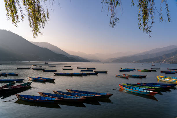 istock Landscape view of Phewa lake 2192135994