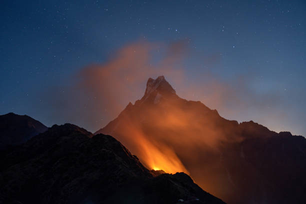 istock Fires Devour Forest Slopes of Mardi Mountains, Nepal. 2192137187