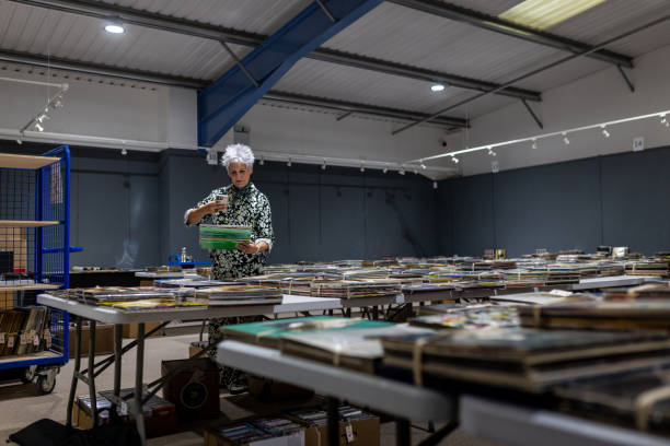 istock Vintage Records for Auction Display 2192138408