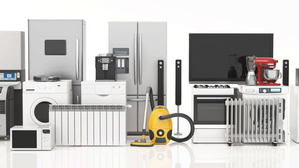 istock Selection of modern home appliances displayed in a bright showroom environment for easy shopping 2192138839