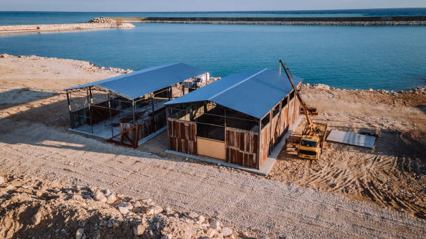 istock Seaside Warehouses with Industrial Charm 2192141229