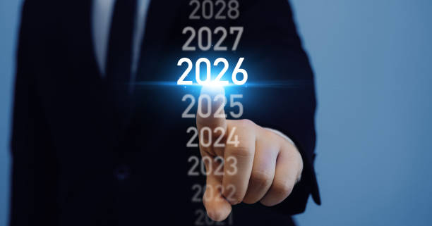 istock Development business plan in 2026. Businessman choose on a virtual screen 2026.Business plan in company 2026.Development to business success and achievement in 2026 year. 2192144484