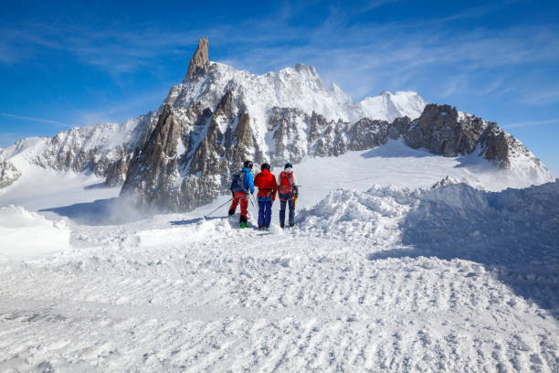 Aiguille de Chardonnet (3824) and Aiguille d'Argentiere (3901) seen from Le Brevent