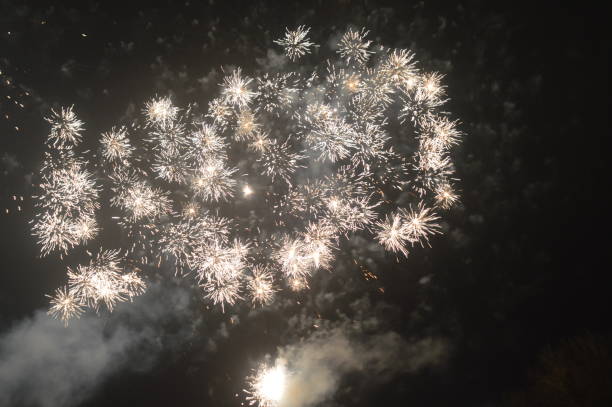 istock Gold/silver fireworks explosions, South Wales UK. 2192154715