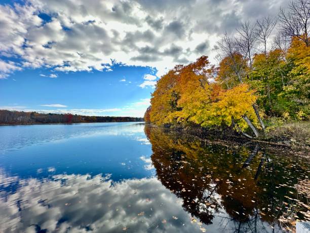 istock Reflection on the Kennebec River Gardiner Maine 2192156895
