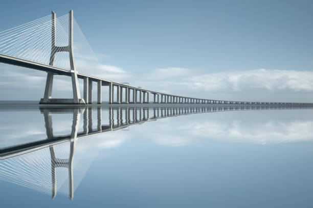 Vasco da Gama bridge in Lisbon, Portugal
