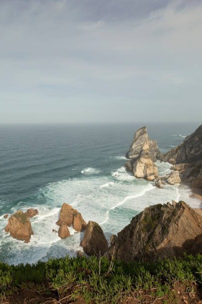 istock Steep coast at Praia da Ursa beach, Portugal 2192166247