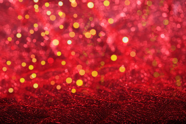 Carnival mask on red blur background