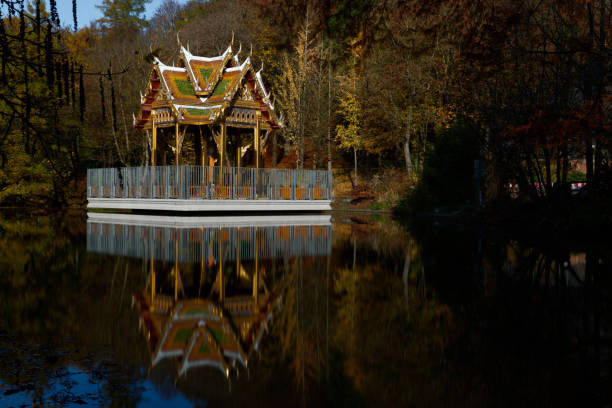 Thai temple in Westpark in Munich, Germany