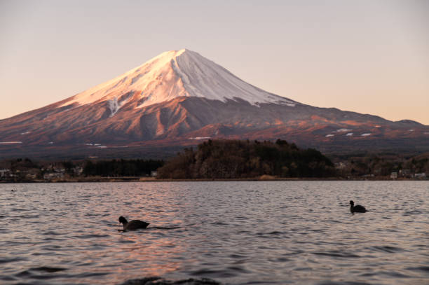 istock mount Fuji mirror lake sunrise 2192173442