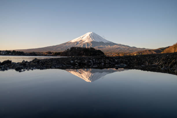 istock mount Fuji mirror lake sunrise 2192174016