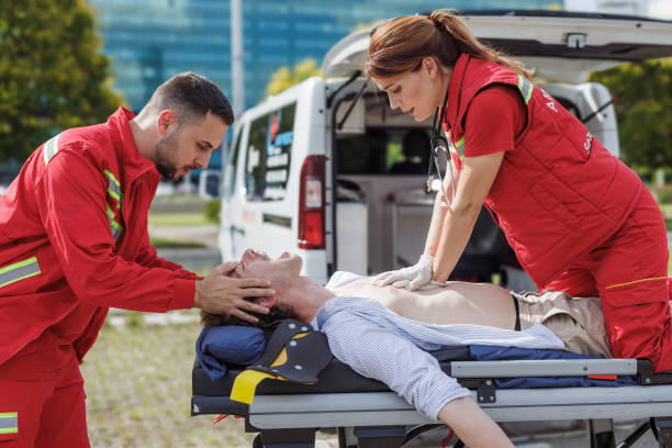 istock Paramedics performing CPR on a patient in critical condition 2192183274
