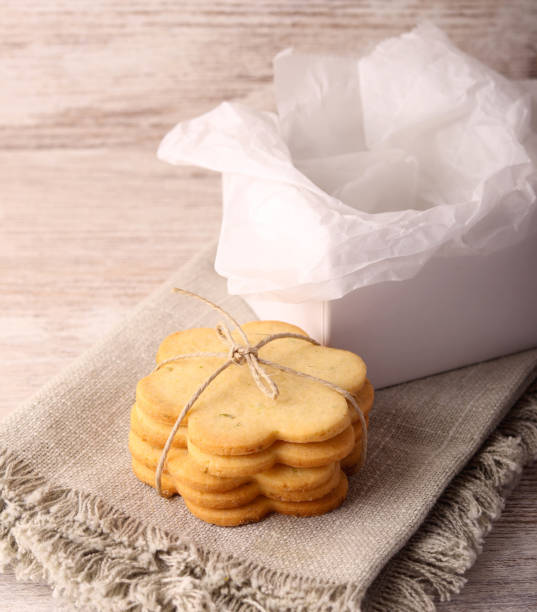 istock Stack of homemade cookies ready to pack 2192184761
