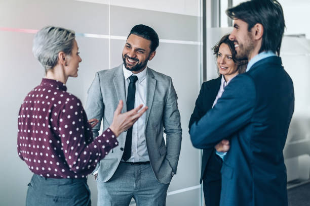 istock Small group of business people talking 2192185510