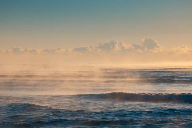 Beautiful cloudscape over the sea, sunrise shot