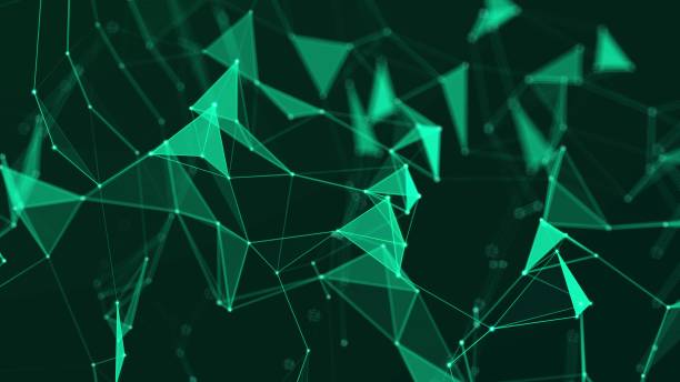 istock Abstract polygonal space with dots and lines motion. Data technology and scientific illustration. 3d. 2192188123